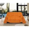 GX GARGIX Telo Copriletto Divano Poltrona Arredo Multiuso Singolo e Matrimoniale Tinta Unita Vari Colori (DDTV/2, Matrimoniale)