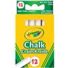 Crayola Set di gessetti binachi antipolvere 12 pz di Crayola