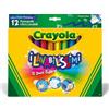 Crayola I Lavabilissimi 12 Pennarelli Ultra-Lavabili, Punta Maxi, di Crayola