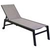 Vacchetti Lettino Alluminio Textilene Altamura Smontabile Antracite Cm191/203,5×65/70h42,5/97