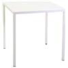 Vacchetti Tavolo metallo autolivellante new Elma bianco quadro cm70x70h75