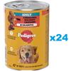 PEDIGREE Adult 24x400 g Alimento umido completo per cani adulti con manzo in gelatina