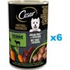 CESAR Natural Goodness Alimento umido senza cereali con carne di agnello, carote, patate e spinaci 6x400g