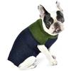 House of Paws Polo Maglia Maglia Navy e Verde 40,6 cm