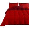 PETTI Artigiani Italiani - Trapunta Matrimoniale Maxi Invernale, Piumone Matrimoniale Maxi, Tinta Unita Double Face Bordeaux 100% Made in Italy