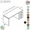 SEIPO Panel Scrivania DX P.600, cassettiera portante con cassettiera, struttura in melaminico Seipo PA.1511 2 3