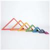 TICKIT Triangoli Arcobaleno in Legno - Set 7 Pezzi per Costruzioni Creative
