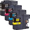 Brother Cartuccia Compatibile per Brother DCP-J4110W LC-123 Nero ML 20 Colore ML 10, Giallo ML10