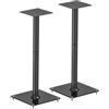 myWall my wall Set di 2 supporti per altoparlanti - HS35L, portata fino a 25 kg, con tappetino anti-vibrazione, base altoparlante, piedini intercambiabili, supporto sicuro e suono autentico