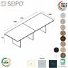 SEIPO Panel tavolo riunione P.1000, piano due pezzi, struttura in melaminico Seipo PA.0707 8