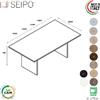 SEIPO Panel Tavolo riunione P.1000, piano monoblocco, struttura in melaminico Seipo PA.0700 1 2 3
