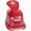 Heyda 203687445 - Perforatrice con Motivo a Croce, Misura Piccola, 1,7 cm, Colore: Rosso