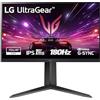 LG UltraGear 24GS65F Monitor Gaming 24 IPS FHD (1920x1080), 180Hz, 1ms (GtG), G-Sync Compatible, AMD FreeSync, HDR 10, HDMI 2.0, DisplayPort 1.2, AUX, Regolabile in altezza, Nero