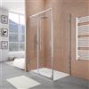 Parama Box doccia 140x90 cm scorrevole vetro 6mm trasparente profili cromati h185 | Tonga