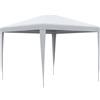 Outsunny Gazebo da Giardino con Telaio in Acciaio per Esterno e Interno, 2.7x2.7m Bianco