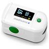 medisana PM 100 connect pulsossimetro misurazione della saturazione di ossigeno nel sangue, pulsossimetro a dito con display OLED e funzionamento one-touch con VitaDock+ App e Bluetooth