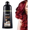 Deno Shampoo Colorante Rosso Vino Istantaneo, Ingredienti Naturali Vegetali Olio Di Cocco Tintura Per Capelli Organica 100 Copertura Rosso Vino Colorazione Rapida Shampoo Colore A Lunga Durata 500 Ml