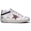 GOLDEN GOOSE MIDSTAR Sneaker donna argento, rossa e blu in pelle