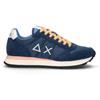 SUN68 Sneaker uomo blu/arancio/bianca in suede