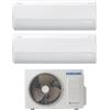 Samsung Condizionatore Climatizzatore Samsung Dual Split Inverter Windfree Avant S2 R-32 9000+9000 BTU Wi-Fi Integrato Con AJ040TXJ2KG