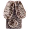 BLOTECH Peluche Custodia Cover Compatibile con Motorola MOTO G54 5G,Custodia Coniglio Peluche Custodia Peloso Carino Protettiva Fluffy Cover Faux Pelliccia Bambine Copertura Caso - Marrone