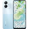 Blackview Color8 Smartphone, 16GB RAM+256GB ROM/1TB-TF Octa-Core, 6.75'' HD+/90Hz, 50MP+8MP, 6000mAh, Android 13, 4G Dual SIM Telefono Cellulare, Face ID/Fingerprint/OTG/3 Slot/3.5mm Jack, Blu