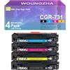 Woungzha Compatibile Cartuccia toner Canon 731 CGR-731 con chip per Canon i-SENSYS LBP7100Cn LBP7110Cw MF623Cn MF628Cw MF8230Cn MF8280Cw (4-Pack)