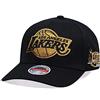 Mitchell & Ness NBA/HWC - Black Gold - Classic Red Snapback Cap, Los Angeles Lakers, nero, Taglia unica