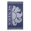 SUNDEK TELO MARE FOUTA JACQUARD CON LOGO