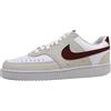 NIKE Court Vision Lo, Sneaker Uomo, White/Team Red-Adobe-Dragon Red, 40 EU