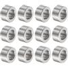 QUARKZMAN 12pz Distanziatore in Acciaio Inossidabile 12mm Foro x 20mm OD x 10mm Lunghezza Boccola per Vite Finitura Semplice Distanziatore Metallo Rotondo per Viti Bulloni e Barre M12