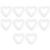 Happyyami Pezzi Artigianato in Schiuma a Forma di Cuore styropor Anelli in Schiuma per Fai da Te, Natale, Vacanze, Matrimoni, Ghirlanda, composizioni Floreali, 11 cm