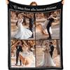 Bemaystar Coperta Personalizzata con Foto - Regali Personalizzati, Coperta Personalizzata, Plaid Personalizzato con Foto, Regali per Donna, Uomo Coppia, Mamma Papà Figli Amici, Festa del Papà -4 Foto