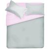SofficePiuma - Set Sacco Copripiumino, con Federe e Patella, Art Fritz, Ipoallergenico (08Rosa/05Perla, 200x220 Piazza Mezzo king + 1 federa)