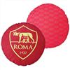 hermet A.S Roma | Cuscino Rotondo Arredamento | Giallo Rosso | Prodotto Ufficiale