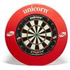 Unicorn - Striker Surround Home Dart Centre, Tabellone per Freccette, Colore: Nero/Bianco/Rosso/Verde