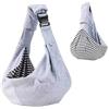 Xbessc Borsa Cane Taglia Piccola Grigio Marsupio Cane Borsa da Viaggio per Cani Traspirante con Tracolla Regolabile Trasportino Passeggio per Cane Gatto Fino a 7.5kg per Viaggio Ciclismo