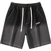 generic Pantaloni corti da uomo - Cowboy Hip Hop Style Pantaloncini da uomo - Street Pocket Shorts Baggy Streetwear Unisex Pantaloni corti da uomo estivi Bermuda da uomo Jeans chino con tasche, Nero , XXL