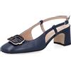 Soffice Sogno Décolleté slingback in pelle con tacco 5,5cm