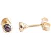 Sophia Rose Orecchini a bottone con granato rodolite da 3mm