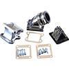 GOOFIT Tubo Aspirazione Aria 32mm Kit Carburatore Guarnizioni Sostituzione per 2 Tempi Dio 50 ZX SE50 SK50 SA50 Scooter Pit Bike ATV Quad Argento
