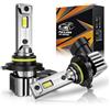 Pulilang HB4 9006 LED Lampadina Per Fari Automobilistici, 18000Lm 80W 6500K Sostituzione Per Kit Alogeni e Xenon, 2 Lampadine