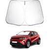 SKTU Parasole Auto compatibile con Ren伪ult Captur I II Clio 4 5 2013-2024 Parasole Auto Parabrezza interno pieghevole con Protezione UV