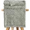 GC GAVENO CAVAILIA Coperta in pile soffice per letto, divano, divano, divano, divano, coperta e copriletto, confortevole, termica, calda e accogliente, elegante coperta jacquard (130 x 180 cm),