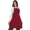 Encasa XO Encasa Grembiule Cucina Uomo e Donna | 68x85 cm | Made with Cotone - With Tasche e Porta Asciugamano - Ideale per Casa e Ristorante - Rosso