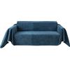 VanderHOME Spessore Tessuto Copridivano Antiscivolo Decorativo Universale Impermeabile Fodere Copridivani Slipcovers Divano Protector elasticizzati per Cani Gatti Letto 180 * 130cm-Blu scuro