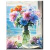 Yiminu.DS Diamond Painting Kit Completo 1 Pezzi, Diamanti Painting Kit 5D Adulti, Pittura Diamante Quadri Con Perline, 30CM X 40CM, fiori fiori colorati di mare
