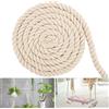 MOERDIFFER Corda in cotone 20mm 4m, corda in macramè in filato di cotone, corda in cotone bianca, corda spessa, nastro di corda, versatile, corda in cotone per decorazioni, corda per fai da te, decorazione