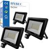 CLAR - Faretto Led Da Esterno Con Sensore Di Movimento, Faretto Con Sensore Di Movimento,Luce Fredda 6000ºK 50W (Pack 2)