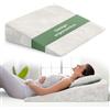WELL B4 Cuscino antireflusso adulto da Lettura con Memory Foam - sollevatore ergonomico, a cuneo per letto e divano per gambe e Schiena, cuscino neonato, cuscino reflusso gastroesofageo